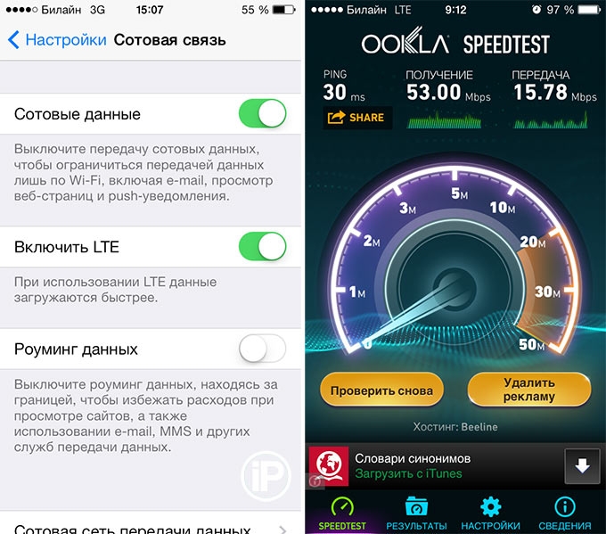 скорость-LTE